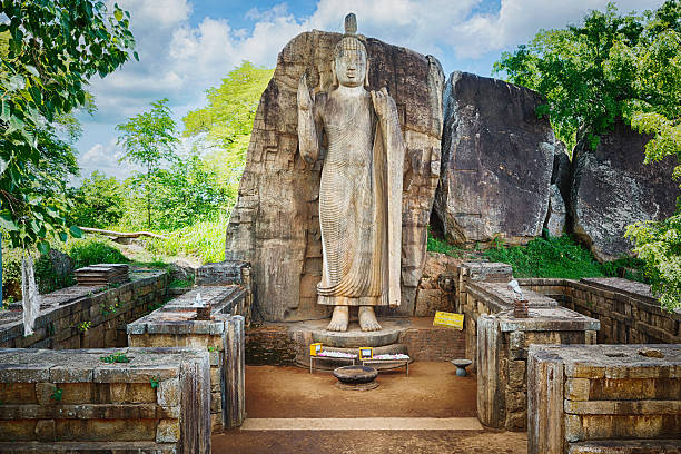 Avukana Buddha statue stands as one of Sri Lanka’s most awe-inspiring ancient creations